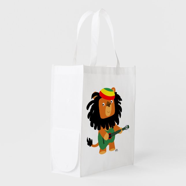 Cute Cartoon Lion of Zion Reusable Bag (Front Side)