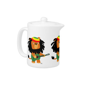 Cute Cartoon Lion of Zion Teapot