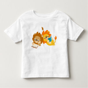 Cute Cartoon Lion Readers children T-shirt