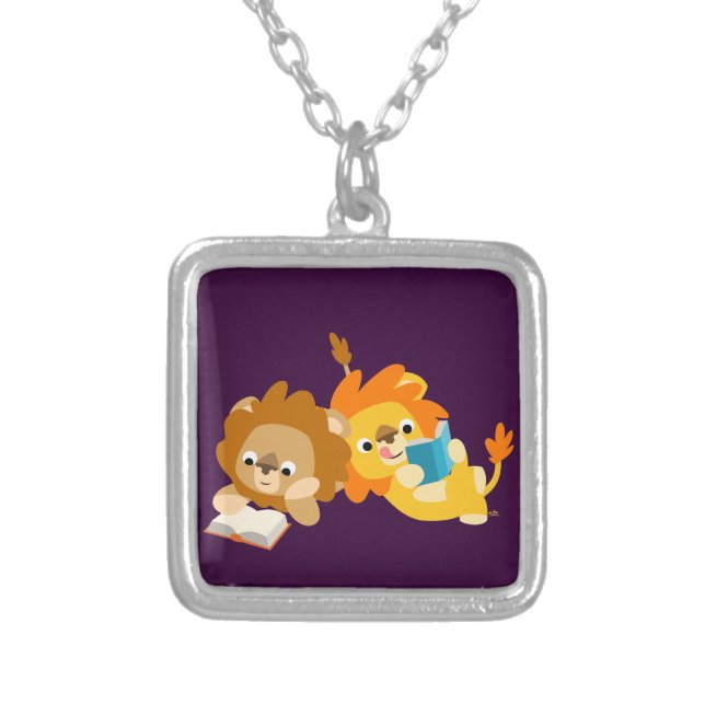 Cute Cartoon Lion Readers Necklace (Front)