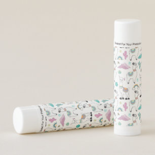 Cute Cartoon Llama Pattern Lip Balm