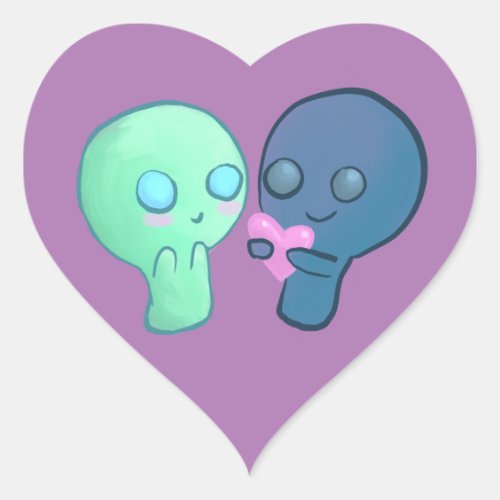 Cute cartoon love couple stickers