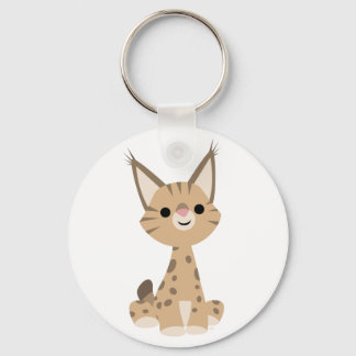 Cute Cartoon Lynx Keychain