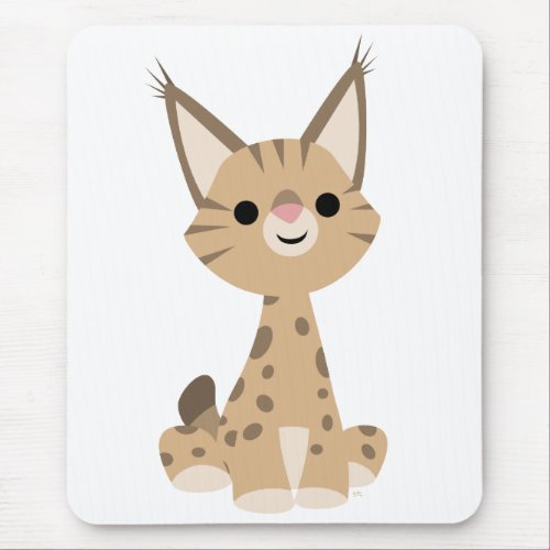 Cute Cartoon Lynx Mousepad