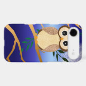 Cute cartoon midnight owl Case-Mate iPhone case (Back (Horizontal))