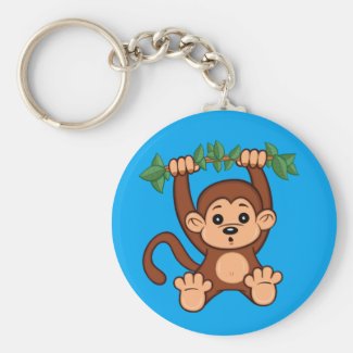 Cute Cartoon Monkey Keychain