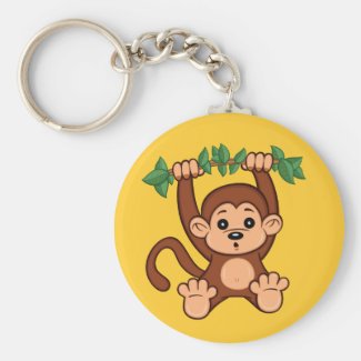 Cute Cartoon Monkey Keychain