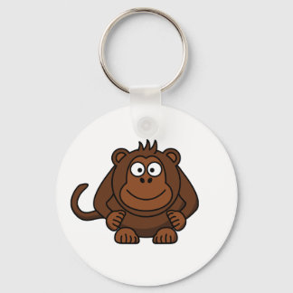 Cute Cartoon Monkey Template Keychain