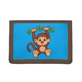 Cute Cartoon Monkey Wallet