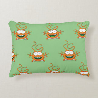 Cute cartoon monster accent pillow