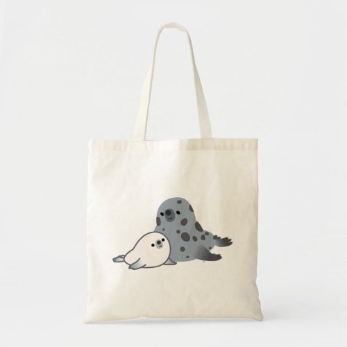 Cute Cartoon Mother Seal And Pup Bag