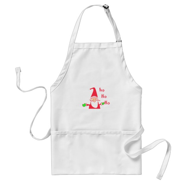 Cute Cartoon Mouse Santa Collection. Adult Apron (Front)