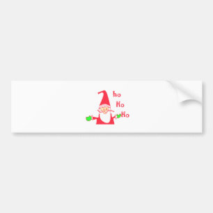 Cute Cartoon Mouse Santa Collection. Bumper Sticker