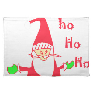 Cute Cartoon Mouse Santa Collection. Cloth Placemat
