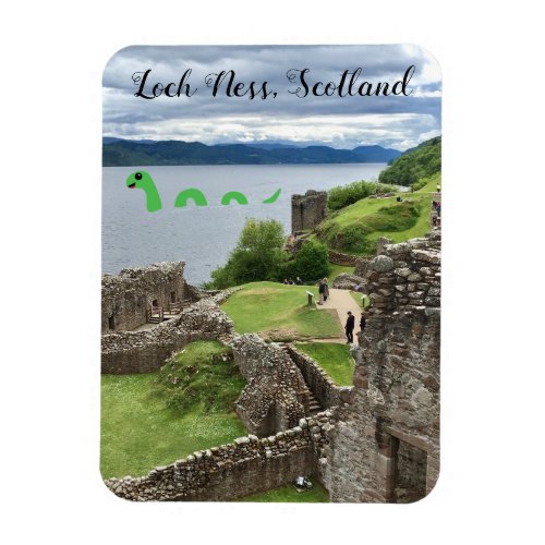 Cute Cartoon Nessie Loch Ness Monster Scotland Magnet