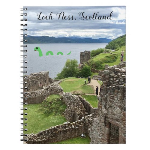 Cute Cartoon Nessie Loch Ness Monster Scotland Notebook