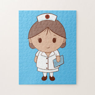 Cute Cartoon Nurse Jigsaw Puzzle