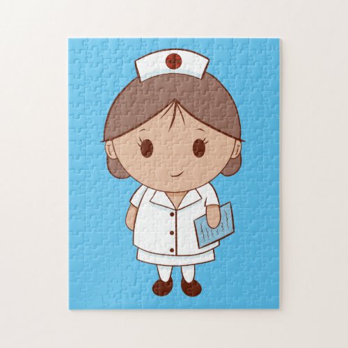 Cute Cartoon Nurse Jigsaw Puzzle