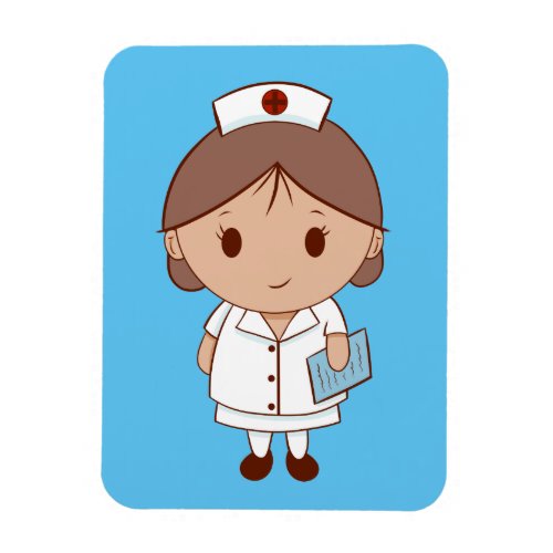 Cute Cartoon Nurse Magnet