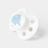 Cute cartoon of baby blue elephant pacifier (Front Right)