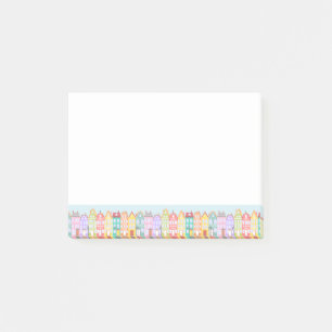 Cute Cartoon Old Town Post-it® Notes