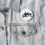 Cute Cartoon Orca Family Button Badge