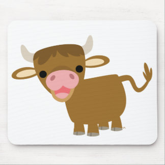 Cute Cartoon Ox mousepad