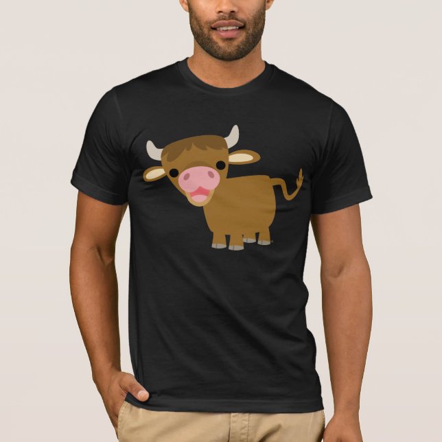 Cute Cartoon Ox T-shirt (Front)