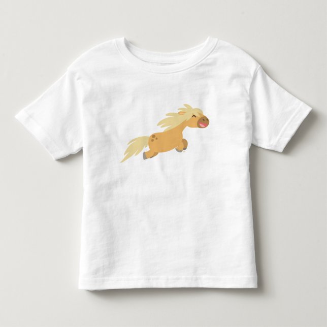 Cute Cartoon Palomino Pony Children T-shirt (Front)