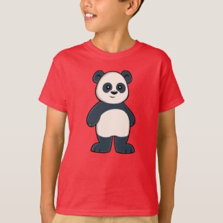 Cute Cartoon Panda Boy's T-Shirt