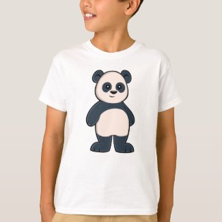 Cute Cartoon Panda Boy's T-Shirt