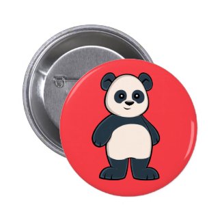 Cute Cartoon Panda Button