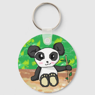 cute cartoon panda keychain