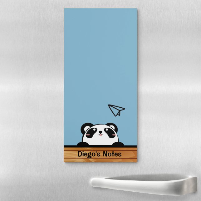 Cute Cartoon Panda Kids To Do List Magnetic Notepad (In Situ)