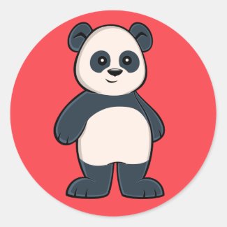 Cute Cartoon Panda Sticker