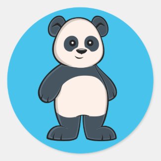 Cute Cartoon Panda Sticker
