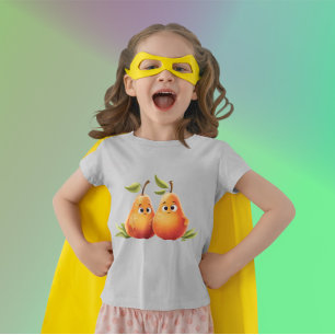 Cute Cartoon Pears - Cute Pears with Smiling Faces T-Shirt