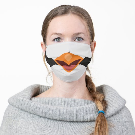 Cute Cartoon Penguin Animal Character Adult Cloth Face Mask (Worn)
