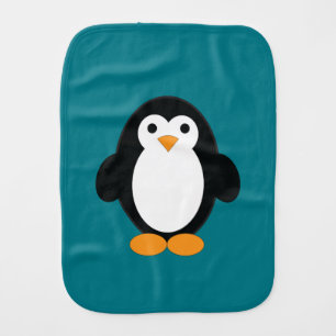 Cute Cartoon Penguin Baby Burp Cloth