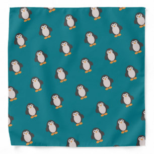 Cute Cartoon Penguin Bandana