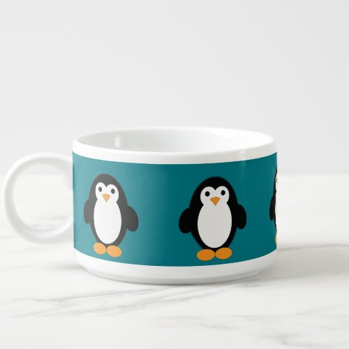 Cute Cartoon Penguin Bowl