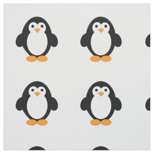 Cute Cartoon Penguin Fabric