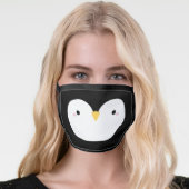 Cute Cartoon Penguin Face Face Mask (Worn Her)