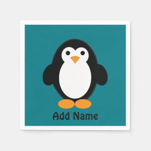 Cute Cartoon Penguin Napkins