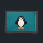 Cute Cartoon Penguin Trifold Wallet<br><div class="desc">Cute cartoon penguin design.</div>