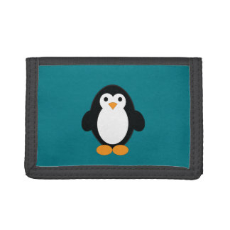Cute Cartoon Penguin Trifold Wallet