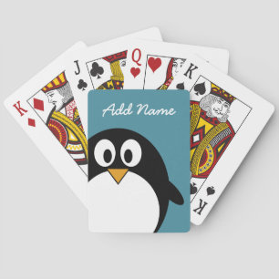 Cute Cartoon Penguin with bright colors Poker Cards