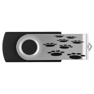 Cute Cartoon Pet Paw Trail Flash Drive