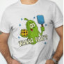Cute Cartoon Pickle Wanna Play Pickleball T-Shirt