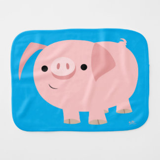 Cute Cartoon Pig Burp Cloth
